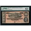 Image 1 : 1864 $10 Confederate States of America Note PMG 63EPQ
