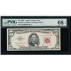 Image 1 : 1963 $5 Legal Tender Star Note PMG 68EPQ