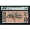 Image 1 : 1864 $5 Confederate States of America Note PMG 58EPQ