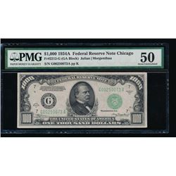 1934A $1000 Chicago Federal Reserve Note PMG 50