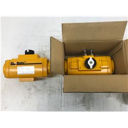 (2) ELO MATIC FOO65U Rack Pinion Valve Actuator