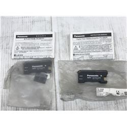 (2) PANASONIC FX-305(P) DIGITAL FIBER SENSOR AMPLIFIER