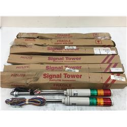 (8) PATLITE MISC. SIGNAL TOWER *SEE PICS FOR PART #*