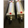 Image 2 : (2) SMC NCA1C400-100 Pneumatic Cylinders