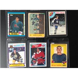 1970-80'S HOCKEY CARD LOT (SAKIC/ CARLYLE/ ROY...)