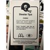 Image 2 : PITTSBURGH STEELERS McDONALDS FOOTBALL CARDS LOT