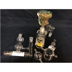 420 ACCESSORIES LOT (ASH CATCHERS/ GLASS BOWL...)