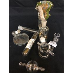 420 ACCESSORIES LOT (GLASS BOWL/ ASH CATCHER...)