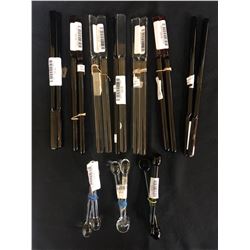 GLASS KNIVES SETS LOT