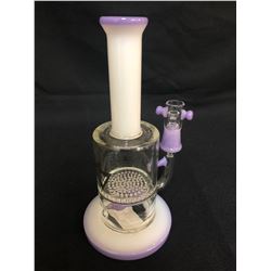 EVOLUTION SQUALL 8.5" PINK GLASS BONG W/ BOWL