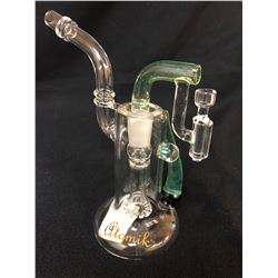 ATOMIK TAURUS APPLE GREEN GLASS PIPE (APPROX 4")