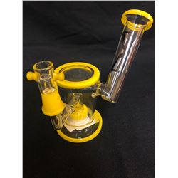 EVOLUTION DUST DEVIL 7" YELLOW GLASS BONG W/ BOWL