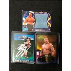 BROCK LESNER WRESTLING TRADING CARDS LOT (ONE AUTOGRAPHED)