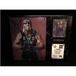 HOLLYWOOD HULK HOGAN SIGNED FRAMED PHOTO DISPLAY (WOW COA)