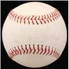 Image 1 : Hall of Fame Legends All-Star Baseball Signed by (4) With Mantle,Ford, Banks & Musial (JSA LOA)
