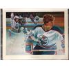 Image 1 : WAYNE GRETZKY ARTIST PRINT BY BRENT LYNCH (28" X 22")