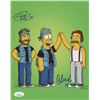 Image 1 : Cheech Marin & Tommy Chong Signed "The Simpsons" 8x10 Photo Inscribed "19" (JSA COA)