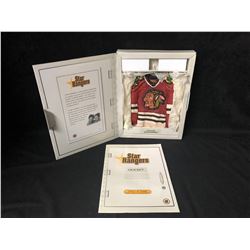 NHL STAR HANGERS "CHICAGO BLACK HAWKS" (6" X 10") *HAND PAINTED UNIQUE ART*