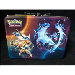 (2018) Pokémon Collector Tin Lunch Box Chest  W/ Playing Cards