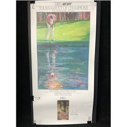 TOM KITE SIGNED 20" X 32" GOLF PRINT