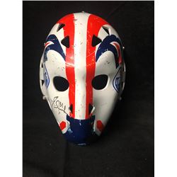 GRANT FUHR SIGNED VINTAGE FIBERGLASS GOALIE MASK ART BY DON SCOTT