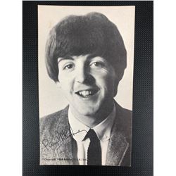 THE BEATLES 5" X 7" FAN CLUB CARD (PAUL McCARTNEY)