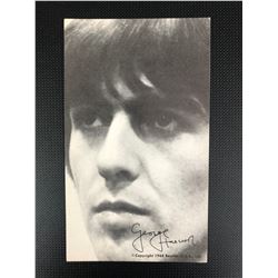 THE BEATLES 5" X 7" FAN CLUB CARD (GEORGE HARRISON)