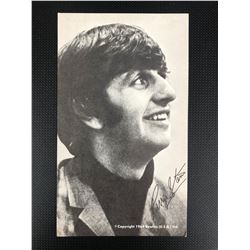 THE BEATLES 5" X 7" FAN CLUB CARD (RINGO STARR)
