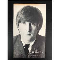 THE BEATLES 5" X 7" FAN CLUB CARD (JOHN LENNON)