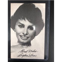 5 x 7 PHOTO CARD : SOPHIA LOREN