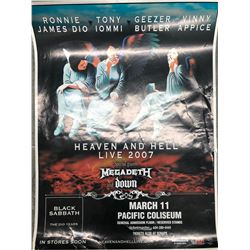 2007 BLACK SABBATH (DIO YEARS) OFFICIAL CONCERT POSTER (VANCOUVER BC)