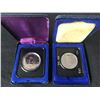 Image 1 : LOT OF 2 CASED CANADIAN SILVER DOLLARS