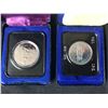 Image 2 : LOT OF 2 CASED CANADIAN SILVER DOLLARS