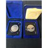 Image 1 : LOT OF 2 CASED CANADIAN SILVER DOLLARS