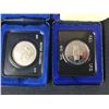 Image 2 : LOT OF 2 CASED CANADIAN SILVER DOLLARS