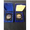 Image 1 : LOT OF 2 CASED CANADIAN SILVER DOLLARS