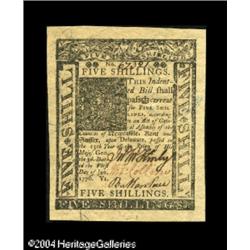 Delaware January 1, 1776 5s Superb Gem New. A simply ma Delaware January 1, 1776 5s Superb Gem New.