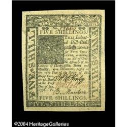 Delaware January 1, 1776 5s Gem New. Beautifully ma Delaware January 1, 1776 5s Gem New.