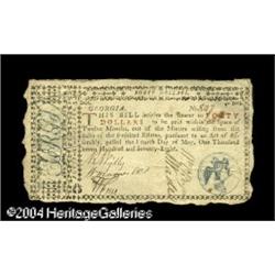 Georgia May 4, 1778 $40 Choice Extremely Fine. The marg Georgia May 4, 1778 $40 Choice Extremely Fin