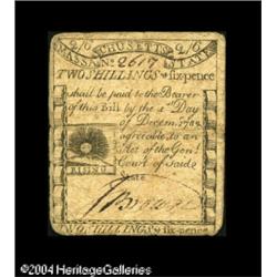 Massachusetts 1779 2s/6d Very Fine. A solid example of Massachusetts 1779 2s6d Very Fine.