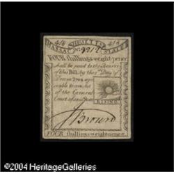 Massachusetts 1779 4s8d Extremely Fine. A lovely, l Massachusetts 1779 4s8d Extremely Fine.
