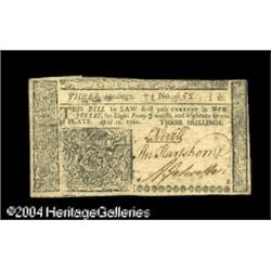 New Jersey April 12, 1760 3s Very Choice New. The only New Jersey April 12, 1760 3s Very Choice New.