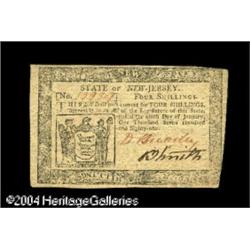 New Jersey January 9, 1781 4s Very Choice New. A rare i New Jersey January 9, 1781 4s Very Choice Ne