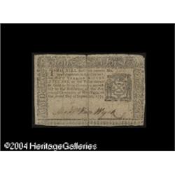 New York September 2, 1775 $2 Very Fine. Repaired a New York September 2, 1775 $2 Very Fine.