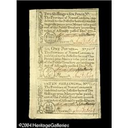 North Carolina December, 1771 2s/6d About New. Trimmed North Carolina December, 1771 2s/6d, $1, 10s 