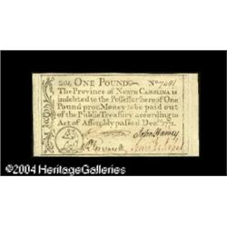 North Carolina December, 1771 L1 Superb Gem New. A North Carolina December, 1771 L1 Superb Gem New.
