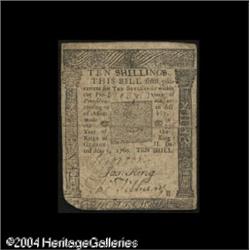 Pennsylvania May 1, 1760 10s Extremely Fine. But fo Pennsylvania May 1, 1760 10s Extremely Fine.
