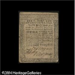 Pennsylvania May 1, 1760 20s. A frustrating note to Pennsylvania May 1, 1760 20s.