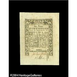 Rhode Island May, 1786 6d Superb Gem New. Hugely ma Rhode Island May, 1786 6d Superb Gem New.