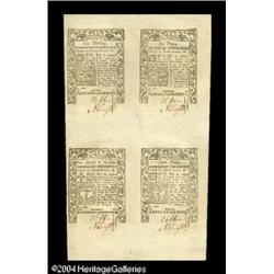 Rhode Island May, 1786 Half Sheet of Four Gem New. A go Rhode Island May, 1786 Half Sheet of Four Ge